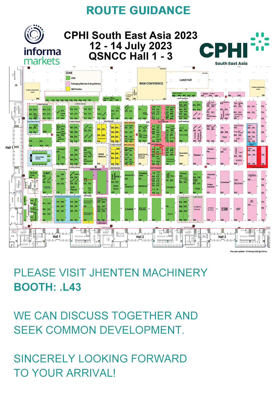 Jhenten Machinery invites you to CPHI South East Asia(图6)